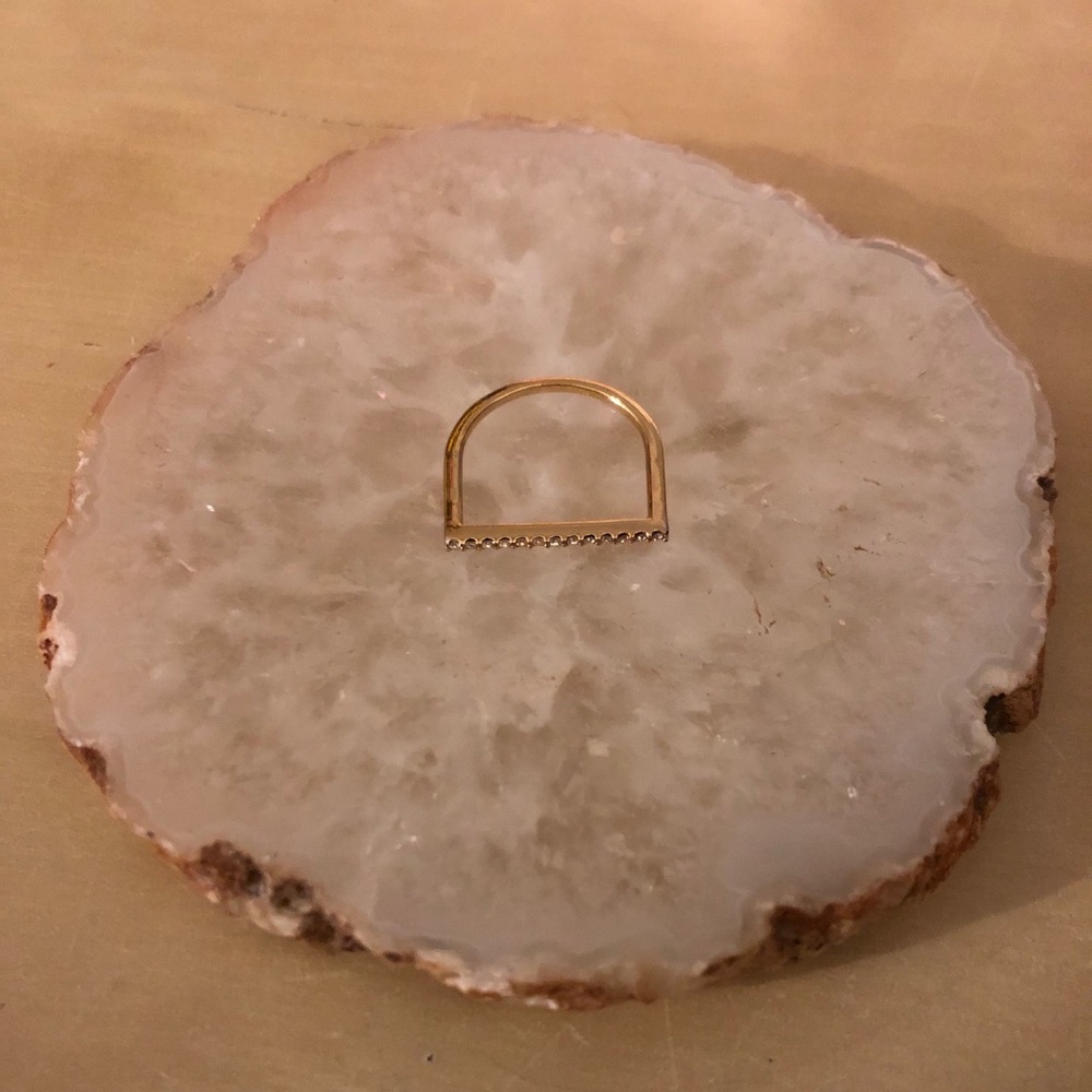 Gold minimalist ring